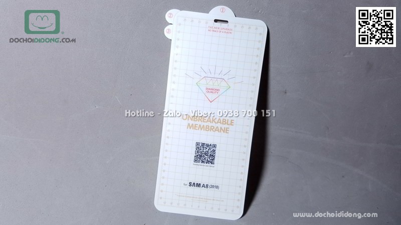 Miếng dán màn hình Samsung A8 2018 Zacase Invisible dẻo full trong suốt