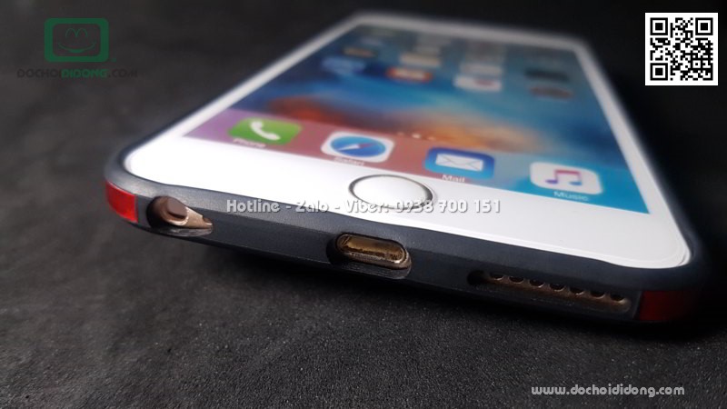 Ốp lưng iPhone 6 6S Plus Sulada lưng kính cường lực viền mềm