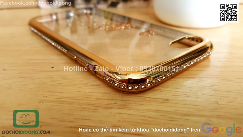 Ốp lưng iPhone 7 đính đá hình con công