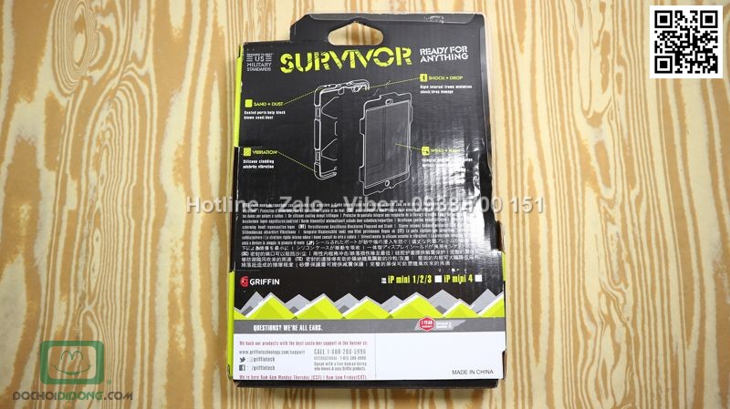 Ốp lưng iPad mini 1 2 3 Griffin Survivor