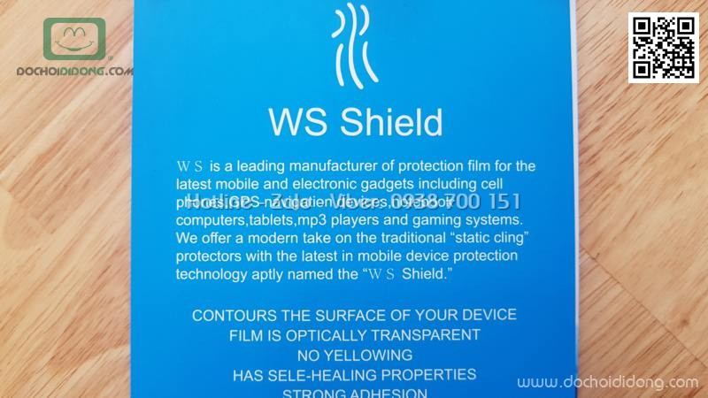 Miếng dán full màn hình Samsung S8 WS Shield keo nước