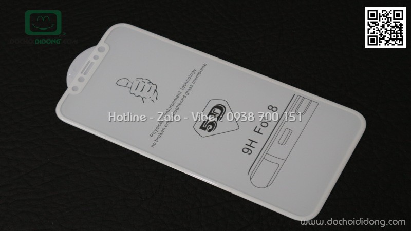 Miếng dán cường lực iPhone X XS 5D full màn hình