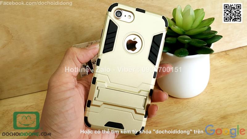 Ốp lưng iPhone 7 Iron Man chống sốc có chống lưng