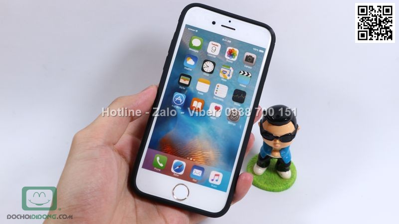 Ốp lưng iPhone 6 6s Likgus chống sốc vân kim loại