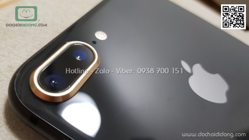 Viền nhôm bảo vệ camera iPhone 8 Plus Baseus cao cấp