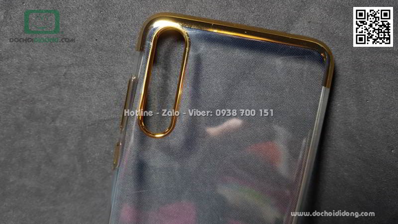 Ốp lưng Huawei P20 Pro Zacase dẻo trong viền màu chống sốc