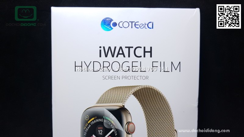 Miếng dán màn hình Apple Watch series 4 Coteetci 40mm