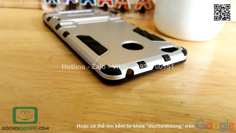 Ốp lưng Xiaomi Redmi 3 Pro Iron Man chống sốc có chống lưng