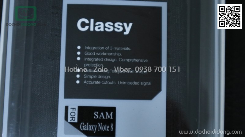 Ốp lưng Samsung Note 8 Nillkin Classy vân vải nhét card