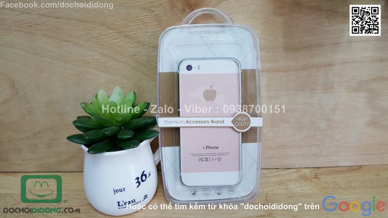 Ốp viền iPhone 5 5s silicone 2 lớp