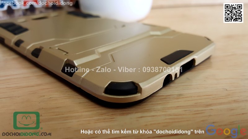 Ốp lưng Samsung Galaxy A8 Iron Man chống sốc có chống lưng