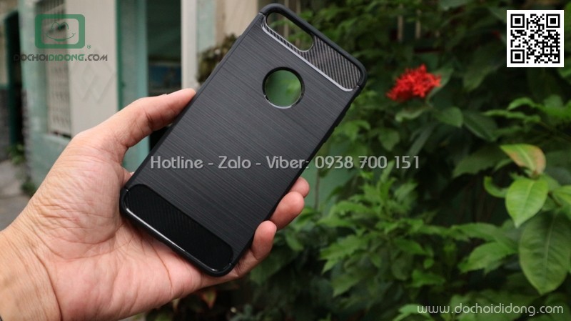 Ốp lưng iPhone 8 Plus Likgus chống sốc vân kim loại