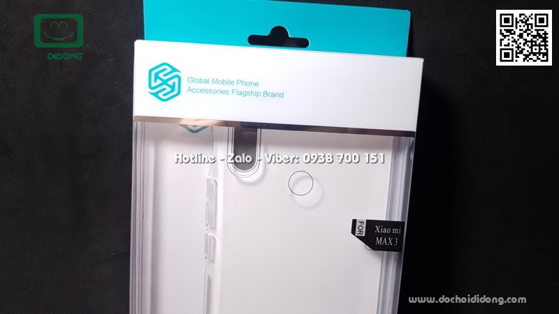 Ốp lưng Xiaomi Mi Max 3 Nillkin dẻo trong siêu mỏng