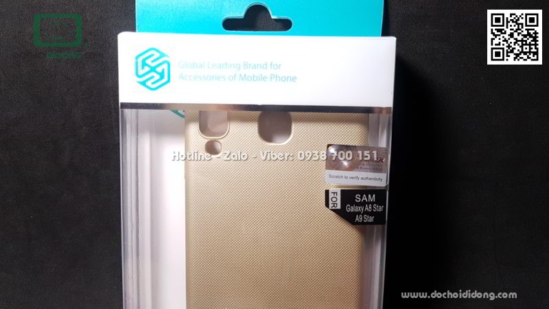 Ốp lưng Samsung A8 Star Nillkin vân sần