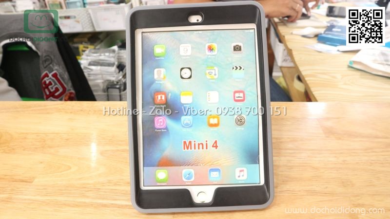 Ốp lưng iPad Mini 4 siêu chống sốc có chống lưng