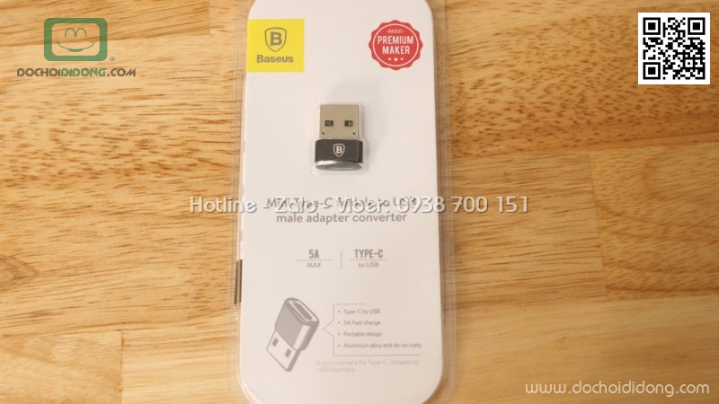 Đầu chuyển Type C sang USB Baseus