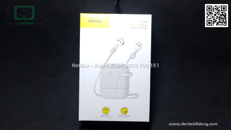 Hộp đựng AirPod Baseus có kèm dây đeo