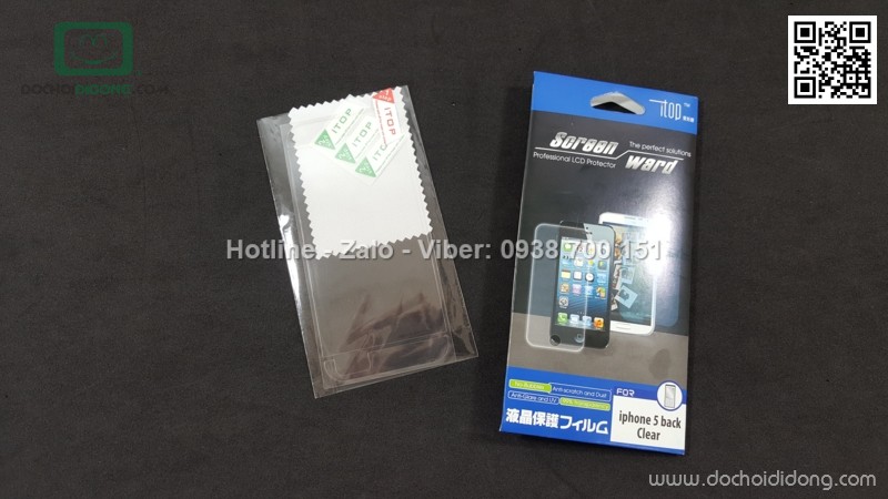 Miếng dán mặt sau iPhone 5 5s 5se loại trong