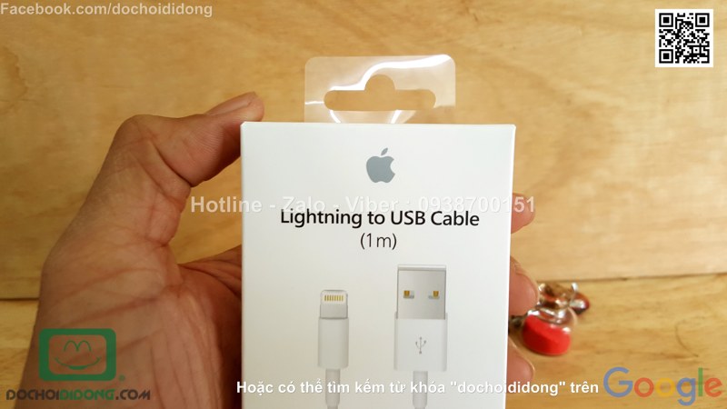 Cáp sạc Apple iPhone 8 Lightning chính hãng