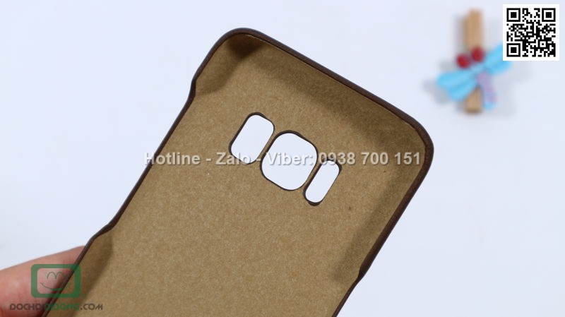 Ốp lưng Samsung Galaxy S8 Plus G Case vân da cao cấp êm ái