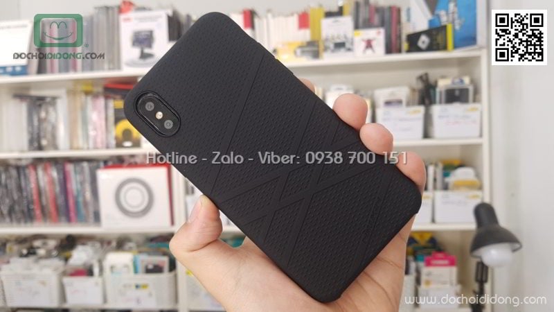 Ốp lưng iPhone X Nillkin Flex dẻo vân sần