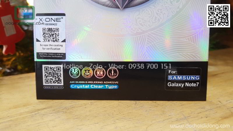 Miếng dán màn hình Samsung Galaxy Note 7 X-One chống sốc