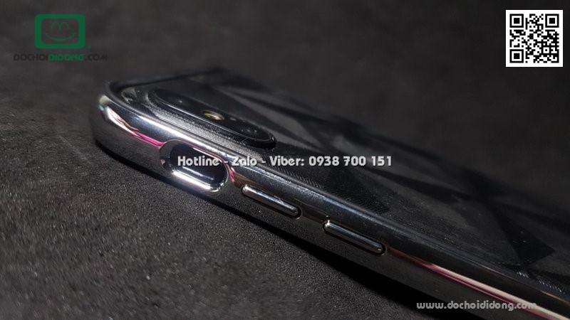 Ốp viền iPhone X XS Totu Design dẻo ánh kim