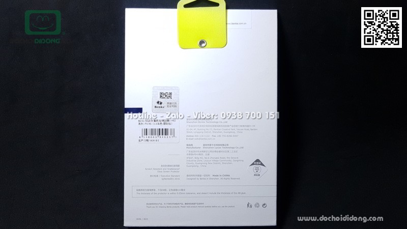 Miếng dán cường lực nhám chống vân tay iPhone X XS Benks V Pro full màn hình