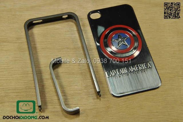 Ốp lưng iPhone 4 4S Captain America