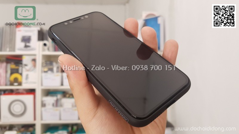 Ốp lưng iPhone X XS Nillkin Star giả da cao cấp