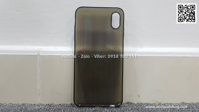 Ốp lưng iPhone XS Max Baseus Aurora lưng nhám đổi màu