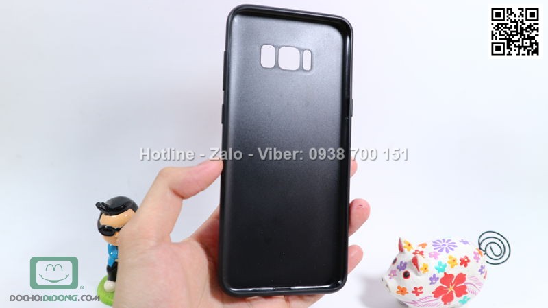 Ốp lưng Samsung Galaxy S8 Plus iSerect chống sốc vân da