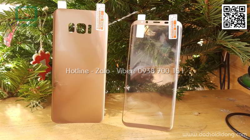 Miếng dán cường lực dẻo Samsung S8 Plus Zacase 3D kèm dán sau