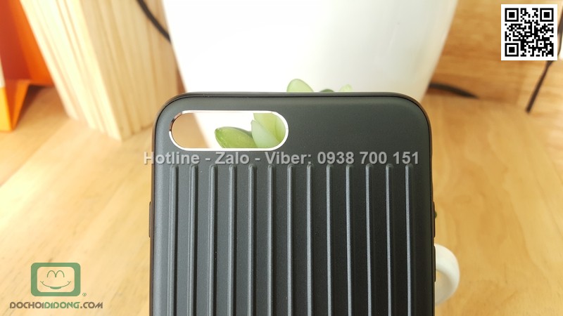 Ốp lưng iPhone 7 Plus Meephone Metal bọc da