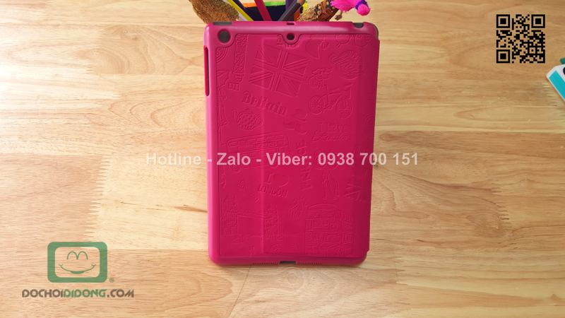 Bao da iPad mini 1-2-3 Kaku Paris vân chìm