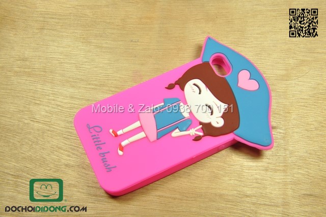 Ốp lưng iPhone 4 hoạt hình pink girl