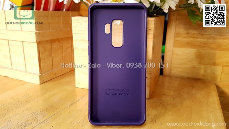 Ốp lưng Samsung S9 Plus Ringke Onyx vân kim loại