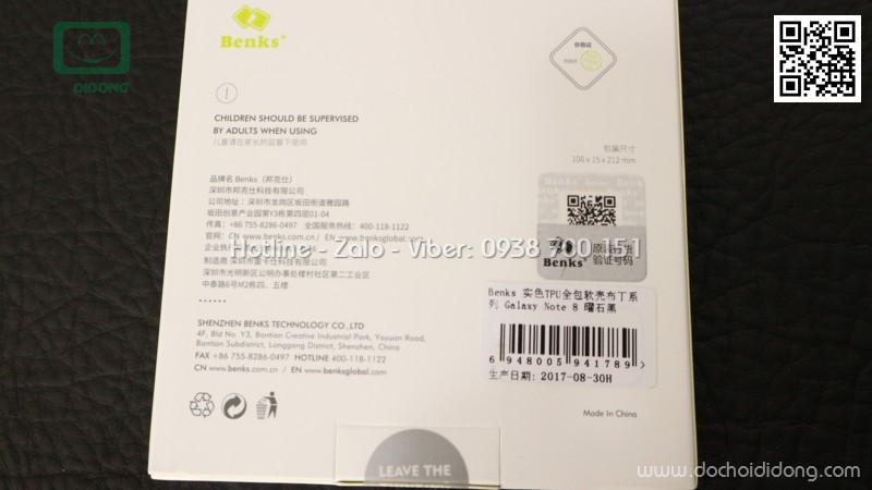 Ốp lưng Samsung Note 8 Benks Magic Pudding dẻo nhám