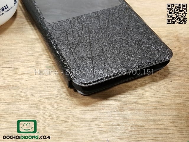 Bao da Lenovo A850 NK vân sần cửa sổ