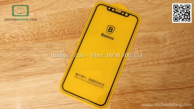 Miếng dán cường lực iPhone 8 Baseus full màn hình