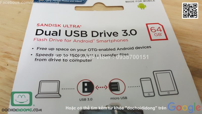 USB OTG Sandisk Ultra 3.0 64GB