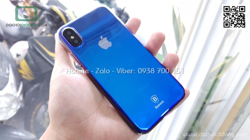 Ốp lưng iPhone X Baseus hào quang