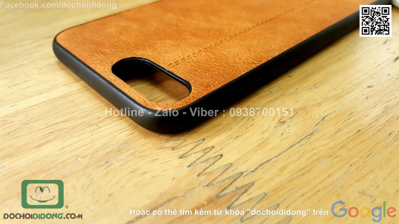 Ốp lưng iPhone 7 Plus Mean Love lưng da chống sốc