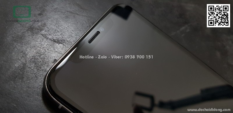 Miếng dán cường lực iPhone X XS Baseus Edge full màn hình