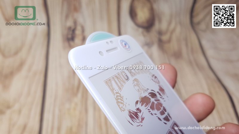 Dán cường lực iPhone 7 8 KingKong hộp sắt chính hãng