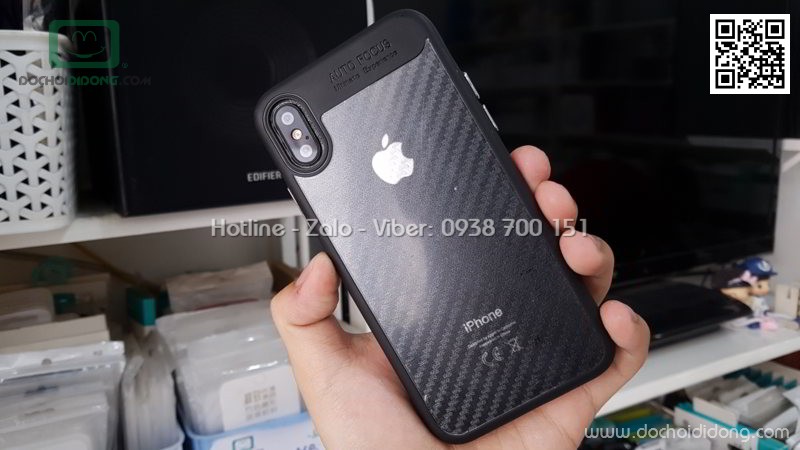 Ốp lưng iPhone X Zacase dẻo trong viền màu