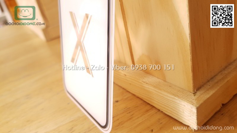 Miếng dán cường lực full màn hình iPhone X Zacase full keo