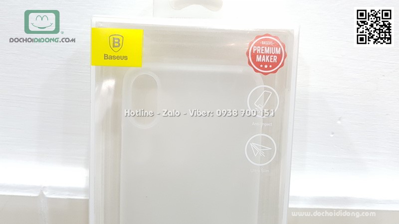 Ốp lưng iPhone X XS Baseus Wing siêu mỏng