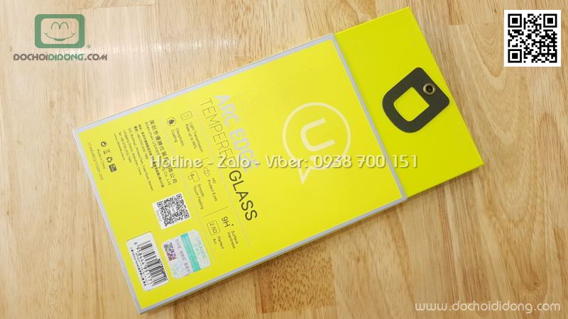 Miếng dán cường lực full màn hình Samsung Note 8 Usams ARC EDGE