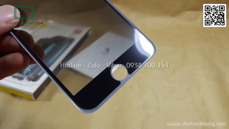 Miếng dán cường lực chống nhìn trộm iPhone 7 Plus Baseus full màn hình